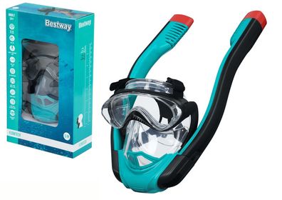 Vollgesichts-Schnorchelmaske Bestway 24060 Flowtech Gr. S/M Türkis