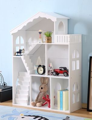 Kinderbücherregal Puppenhaus Spielhaus