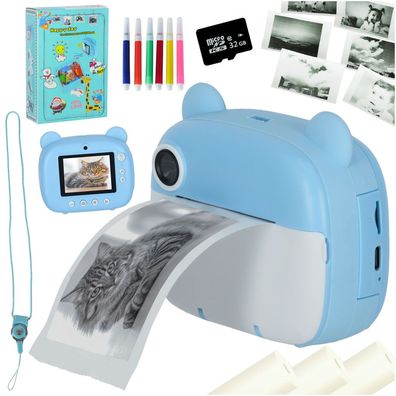 Kinderkamera Fotodrucker Bärenkamera