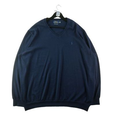 Polo Ralph Lauren Herren Wollpullover dunkelblau Größe 4XL #QWE3260