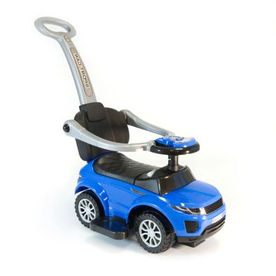 Rutschauto blau mit Schiebestange und Sicherheitsbügel, utschfahrzeug ab 1Jahr / blau