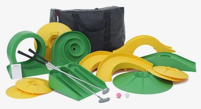 Minigolf-Set pro mit 2 Schlägern und 13 Hindernissen