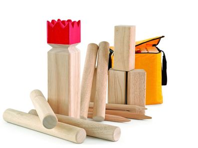 Wikinger Schach Classic, Gummibaumholz