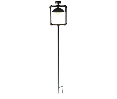 Solar-Leuchte Gwendoline, Metall, antik-schwarz, 160 cm hoch