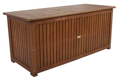 Auflagenbox geölt, Gartenbox, Terrasenbox mit Stauraum, Gartentruhe