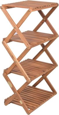 Pflanzregal aus Akazienholz 4 Ebenen / 4