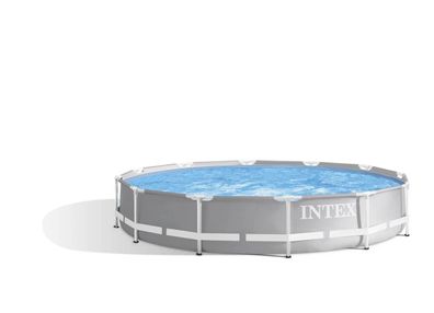 Intex Frame Pool Set Prism Rondo mit Zubehör, 457 x 107 cm / Ø457x107 cm