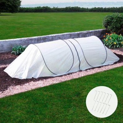 Folientunnel aus Wintervlies, modularer Winterschutz für Pflanzen / Basistunnel