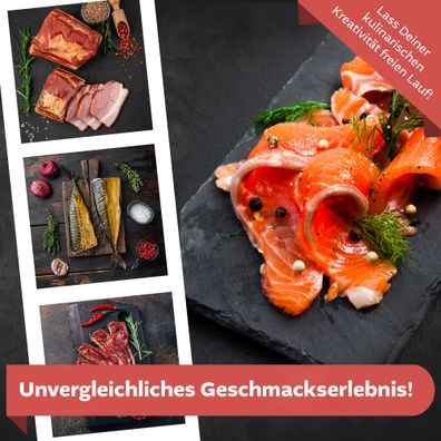Räucherofen Stahl mit 3 Etagen und Heizspirale, 80cm hoch, Räucherschrank / Räucherof