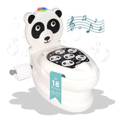 Töpfchen mit Spülgeräusch Panda, Kindertoilette / Panda