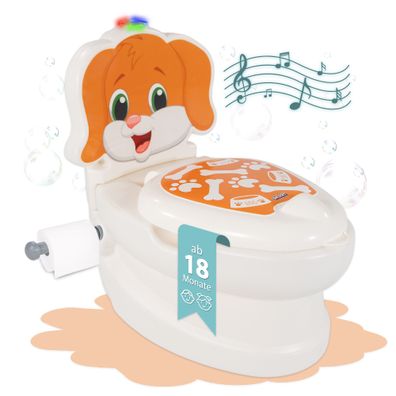 Töpfchen mit Spülgeräusch Hund, Kindertoilette / Hund