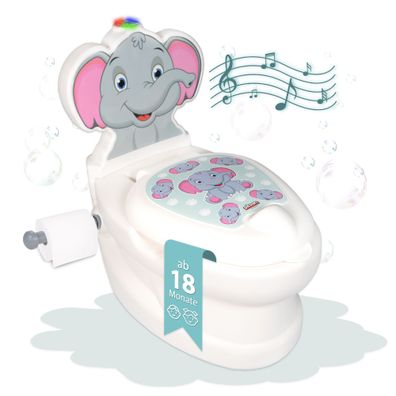 Töpfchen mit Spülgeräusch Elefant, Kindertoilette / Elefant