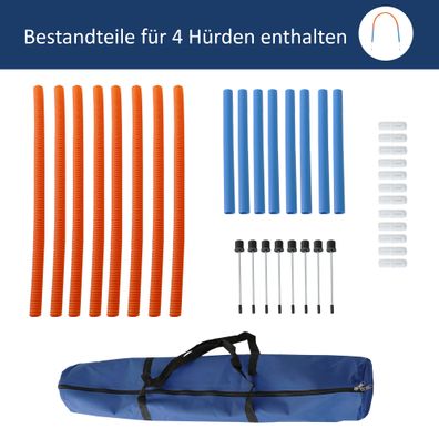 Hoopers Set mit 4 Bögen, Agility Set, Hundesport, Hundetraining