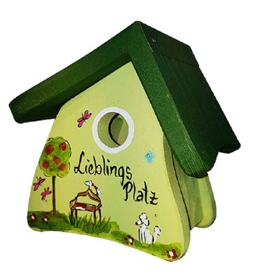 Vogelvilla Nistkasten grün, Lieblingsplatz, Niststübchen / grün