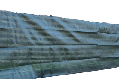 Zaunblende dunkelgrün 1x5 m, 90% blickdicht, 150g pro m² / 1x5 m