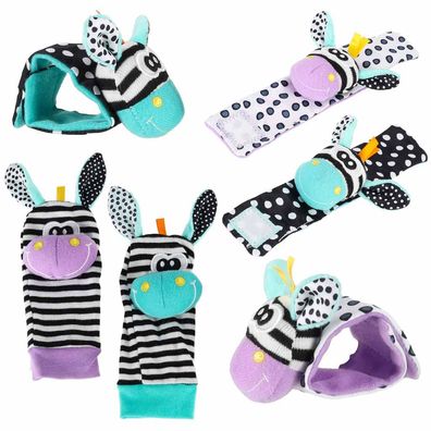 Babysocken Armbandrasseln Greifspielzeug