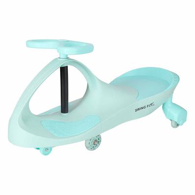 Rutscherfahrzeug Swing Fix S3 mit LED-Rädern und Gummirädern mint