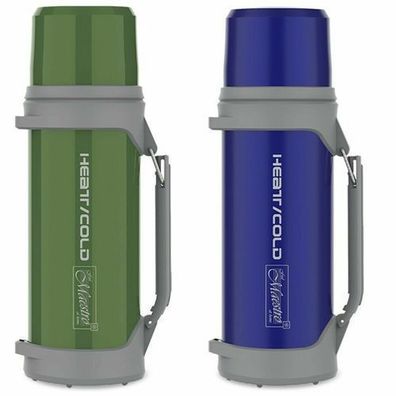 Thermoskanne 1L Isolierflasche mit Trinkbecher Flasche Warm- oder Kaltgetränke
