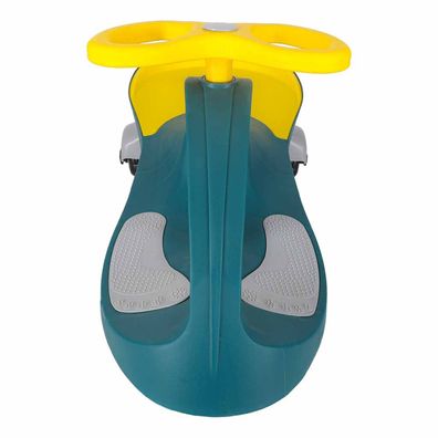 Rutscherfahrzeug Swing Fix Gravity Ride mit LED-Leuchtraedern gruen gelb