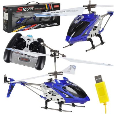 RC Hubschrauber Syma S107G Metal Series blau Gyro 3,5 Kanal 22 cm