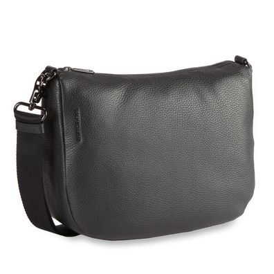 Mandarina Duck Mellow Leather Horizontal Hobo FZT79, black, Damen