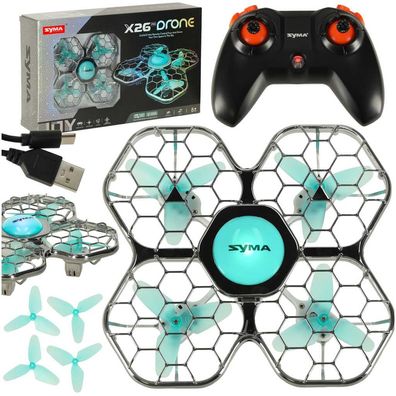 RC Drohne Syma X26PRO 2.4 GHz Quadrocopter mit Schutzkäfig und Headless-Modus