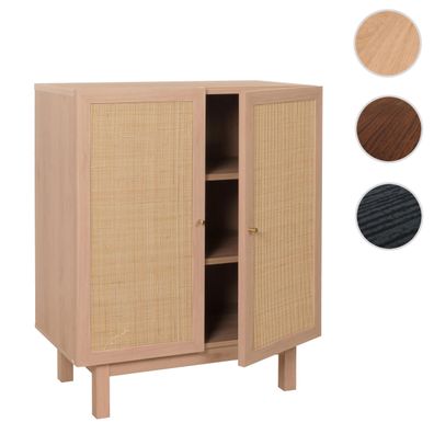 Highboard HWC-M51, Kommode Schrank Sideboard, Kubu Rattan