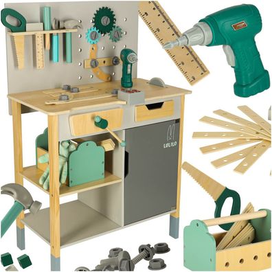 Kinderwerkbank Holzwerkstatt Heimwerkerset