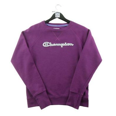 Champion Damen Sweatshirt Powerblend Fleece Crew Größe XS #QWE3712