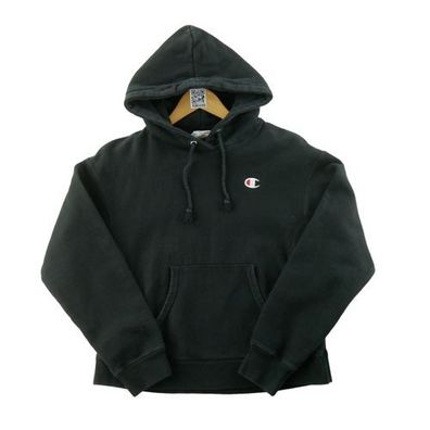 Champion Damen Kapuzenpullover Schwarz Größe S #QWE4398