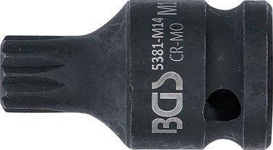 Kraft-Biteinsatz 40 mm Innenvielzahn 12,5 (1/2) - M12 ... M18