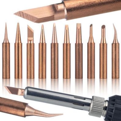 Rosfix Set Lötspitzen 900M Kupfer – 10 Typen | Ø6 mm, Länge 26 mm