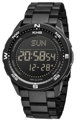KHS Digitaluhr für Herren Recon DC Neocarb® Schwarz RECD. NCB2