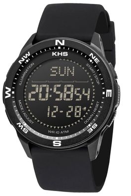 KHS Herrenuhr Digital Recon DC Neocarb® Silikon Schwarz RECD. SB