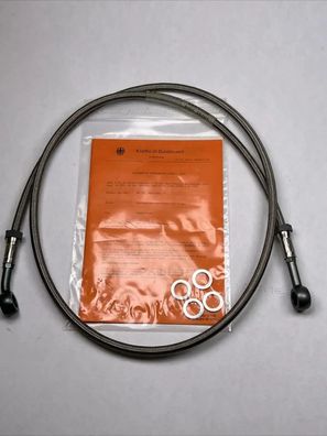SUZUKI DR800 1990-1991 Stahlflexkit Bremsleitung HINTEN BRAKE HOSE