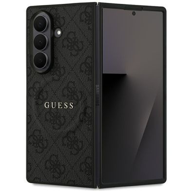 Handyhülle Guess 4G Classic MagSafe für Samsung Galaxy Z Fold7 Kunstleder schwarz