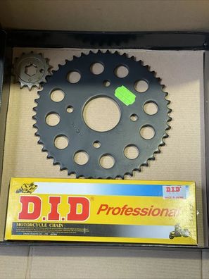 Kettensatz Ketten Kit D.I.D Yamaha TZR80 92-94 Neu 14/48/126