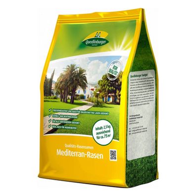 Quedlinburger KLBB Mediterran-Rasen 2,5 kg - Rasensamen