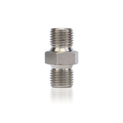 Rosfix Schlauchverbinder 1/4" AG auf 1/4" AG – 400 bar | Edelstahl, 60° Kegel