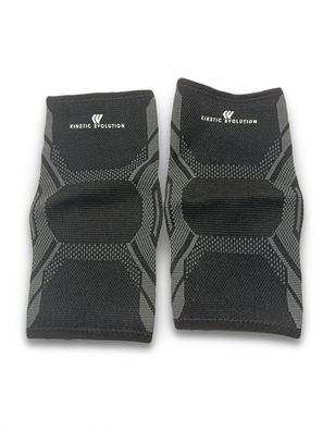 Kniebandage 2 Stück Kompression Kniestütze Damen Herren Größe XL Schwarz Grau