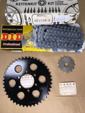 Kettensatz KETTEN KIT CHAIN & Sprocket SET SUZUKI GT250 M/A 1975-1976