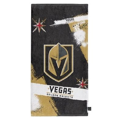 Vegas Golden Knights Strandtuch Spray Eishockey Gold