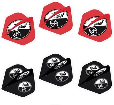 SC Freiburg Dartflights 6er Set 1023509