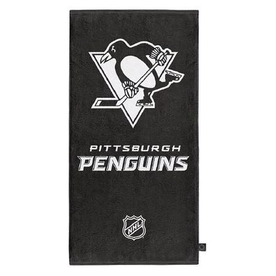 Pittsburgh Penguins Badehandtuch Classic Eishockey Schwarz