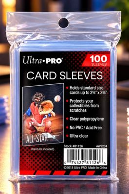 Ultra Pro Karten Hüllen Card Sleeves TCG für Pokemon MTG Hülle 100 Schutzhüllen