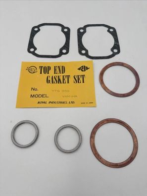YAMAHA RD400 1A3 Zylinderkopf-und Fussdichtungssatz TOP END GASKET SET