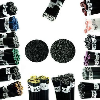 Rosfix Set Kunststoff-Schweißdraht 15 Typen – 1500g | 42?cm, 3,5/8?mm Mix