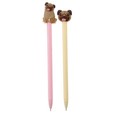 Mopps der Mops Hund feine Spitze Kugelschreiber Kuli (pro Stück)