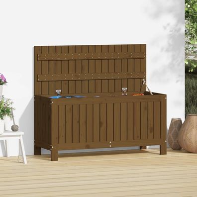 vidaXL Gartentruhe Honigbraun 108×42,5×54 cm Massivholz Kiefer