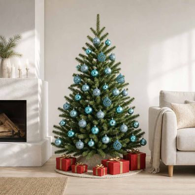vidaXL Weihnachtskugeln 100 Stk. Türkis 3 / 4 / 6 cm